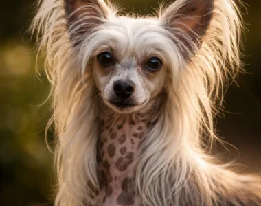 Cane Crestato Cinese ritratto di razza
