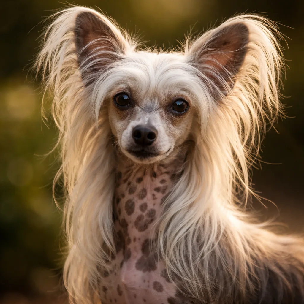 Cane Crestato Cinese ritratto di razza