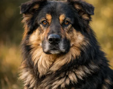 Pastore Galego o Galician Shepherd Dog ritratto di razza