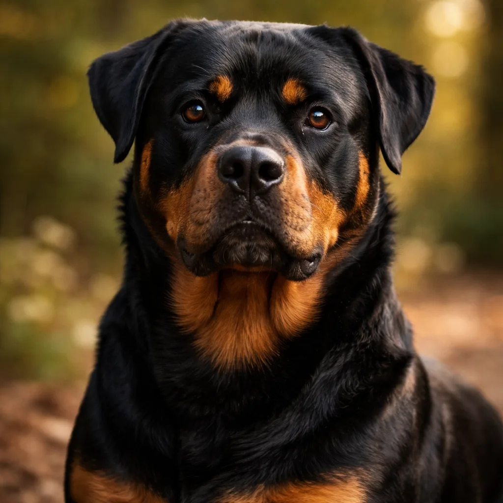 Rottweiler ritratto di razza