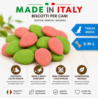 Biscotti Mela e Frutti di Bosco Adult All Breed Cane Sfusi