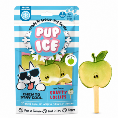 PUP ICE Fruity Lollies Mela – Gelato per cani 3 gelati